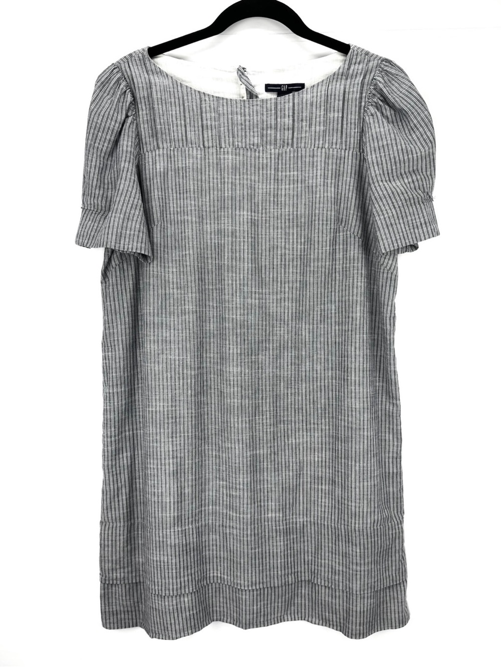Minimalist Gray Stripe Shift Dress - Casual Women’s Dress